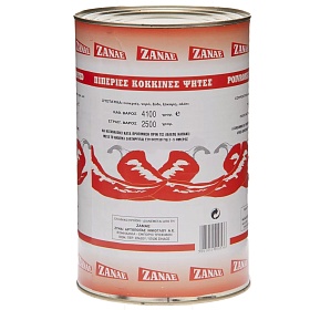 Перец Флорина красный печеный Zanae 4,1 кг, Греция
