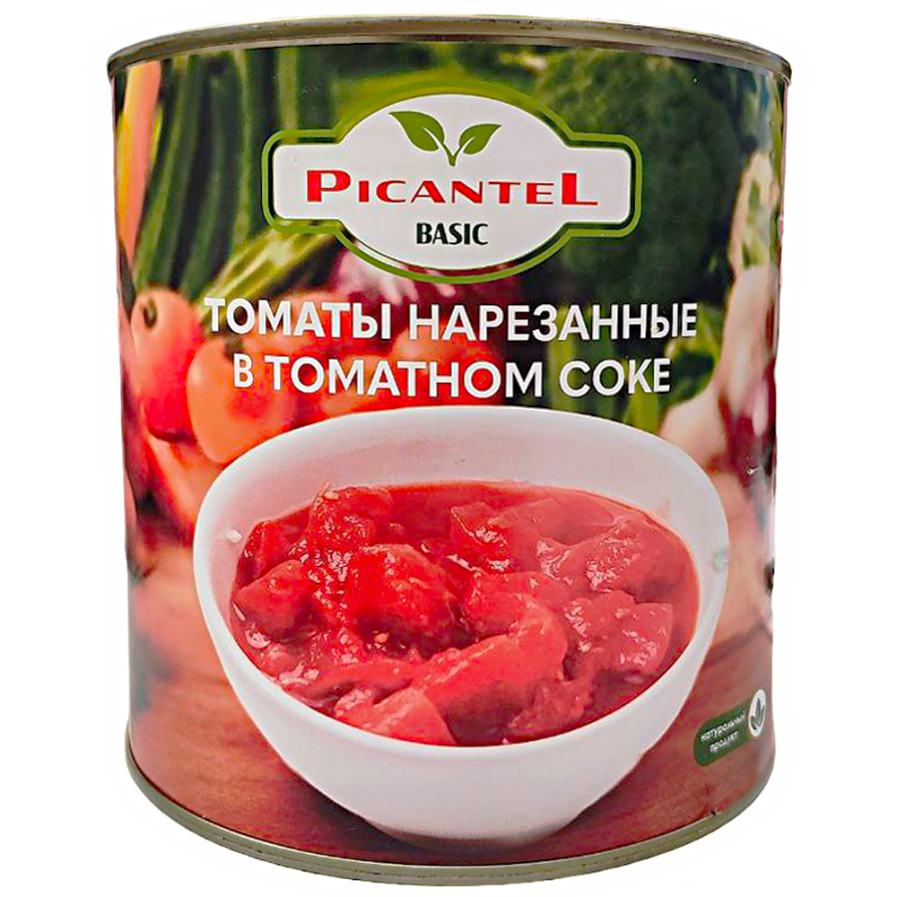 Томаты резаные кубиками - 2,45 кг PICANTEL Basic, Турция