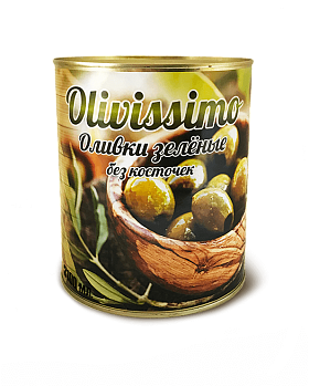 Оливки без косточки калибр 340/360 - 3,1л, Olivissimo, Испания Оливки без косточки калибр 340/360 - 3,1л, Olivissimo, Испания