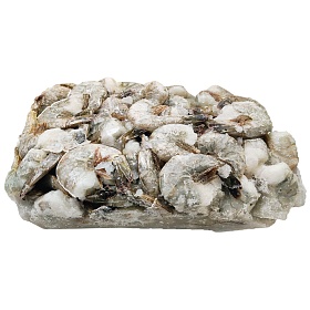 Креветки без головы во льду без пищевода Easy Peel 21/25 до 110 шт/блок  1,8кг, Индонезия