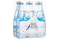 Изображение товара Вода природная минеральная газированная Байкал Резерв, 1л х 6шт