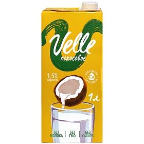 Напиток на растительной основе кокосовый  Velle 1л