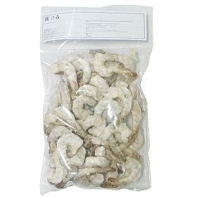 Креветки очищенные с хвостом без пищевода 26/30 1 кг, Индия