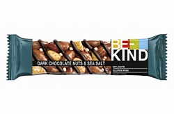 Изображение товара Батончик Be-Kind Орехи, горький шоколад, соль 40г (1 уп х 12шт), США