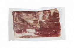 Изображение товара Бекон свиной сырокопчёный ЭКО 500г зам.