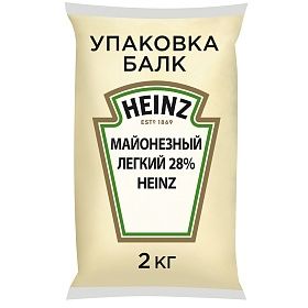 Соус Майонезный Легкий 28% Heinz 2кг х 6 шт