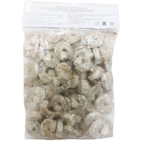 Креветки очищенные без хвоста и пищевода 31/40 - 1 кг, Индонезия