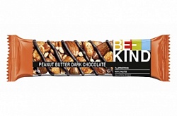 Изображение товара Батончик Be-Kind Арахис, миндаль, мёд, горький шоколад 40г (1уп х 12шт), США