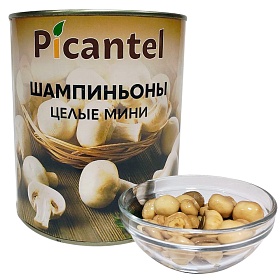 Грибы Шампиньоны целые мини - 3,1л Picantel, Китай Грибы Шампиньоны целые мини - 3,1л Picantel, Китай