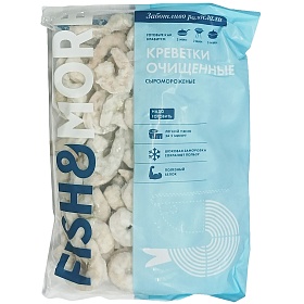 Креветки очищенные без хвоста и пищевода 31/40 - 1 кг , Индия