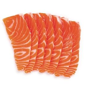 Филе форели слабосоленое нарезка 600г зам. Филе форели слабосоленое нарезка 600г зам.