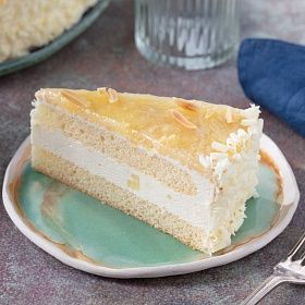Торт Миндальный с ананасами (1,75 кг/ 14 порций) зам., Турция