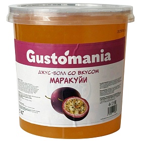 Джус-боллы Маракуйя 3кг Gustomania, Китай Джус-боллы Маракуйя 3кг Gustomania, Китай