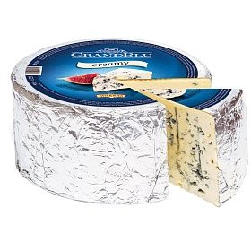 Сыр с голубой плесенью 56% ГрандБлю Милкана ~ 2,6кг, Аргентина охл.
