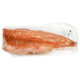 Филе семги слабосоленое на коже 1/2 тушки ТРИМ В 1,5-2,3 кг Пеликан зам.