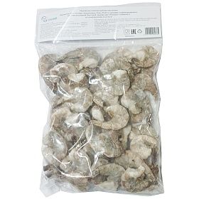 Креветки очищенные с хвостом без пищевода 31/35 - 1 кг AQUAMARR, Вьетнам
