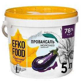 Майонез 78% Efko Food Professional 5л/ 4,8кг