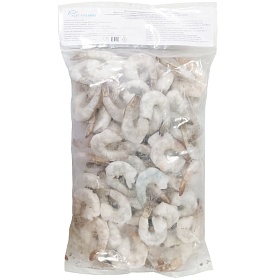 Креветки очищенные с хвостом без пищевода 31/40 AQUAMARR глазурь 7% -1кг, Вьетнам
