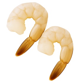 Креветки очищенные с хвостом без пищевода 31/40 -1кг, Индонезия