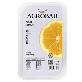 Пюре из лимона без сахара Agrobar 1кг зам. Пюре из лимона без сахара Agrobar 1кг зам.