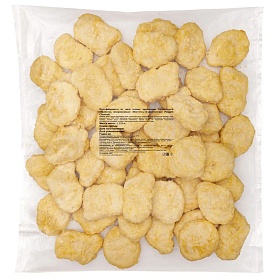 Наггетсы куриные в кляре, 20-26 г, Классические, 1,115 кг зам., Компас фудс