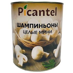 Грибы Шампиньоны целые мини - 3,1л Picantel, Китай Грибы Шампиньоны целые мини - 3,1л Picantel, Китай