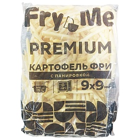 Картофель фри с кожурой в панировке 9 х 9 Fry Me Premium WE FRY 2,5 кг зам.