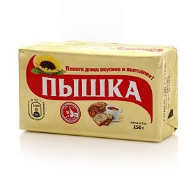 Маргарин для выпечки Пышка 250г, Польша