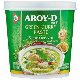 Паста Карри зелёная Aroy-D 400г, Таиланд