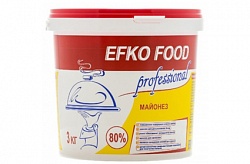 Изображение товара Майонез 80% Efko Food Professional 3л