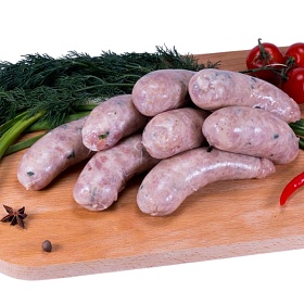 Купаты куриные без термообработки 90г (100мм/ d 35 мм) ~1кг зам.