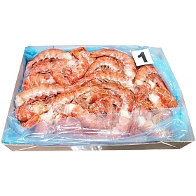 Лангустины (красная креветка) без головы 31/50 (С1)  2кг, Аргентина