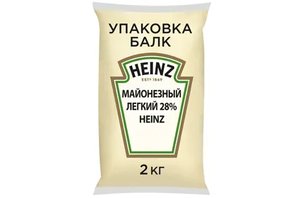 Соус Майонезный Легкий 28% Heinz 2кг х 6 шт