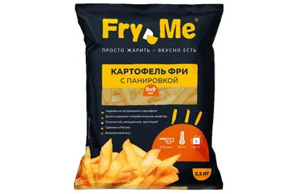 Картофель фри с панировкой 9 х 9 Fry Me, Lamb Weston 2,5кг
