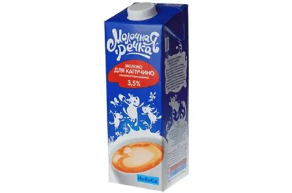Молоко ультрапастеризованное 3,5% Молочная Речка 1000г