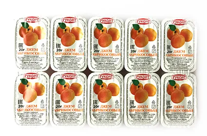 Джем абрикосовый порционный 2.8кг (20г х 140 шт)