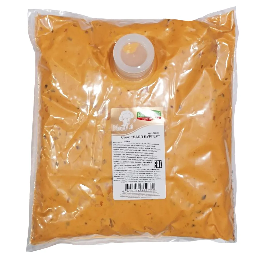 Соус Дабл-бургер Maitrefoods 2 л - 33085825 - купить оптом в Москве